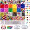 Bracelet Making Kit Pony Beads (COLORS) 9.06 x 7.87 x 0.71 inches